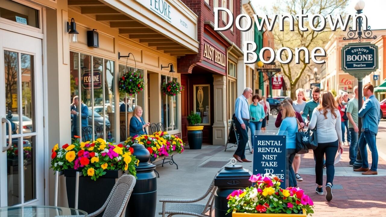 Steps to Dining & Entertainment: Downtown 2-Bedroom Rentals in Boone, NC